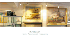 Desktop Screenshot of galerie-heinz-janssen.com